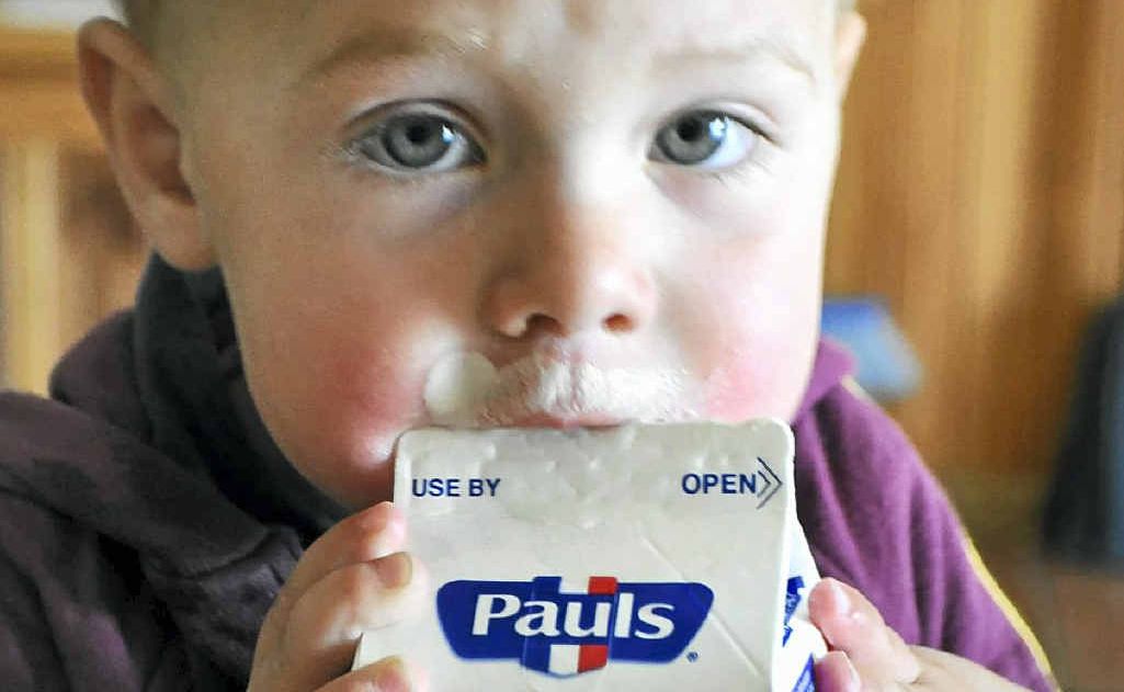Charlie Derrick loves his milk. Charlie Derrick loves his milk.